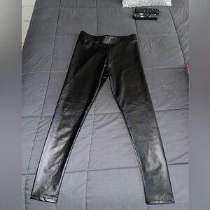 Black Faux Leather Leggings